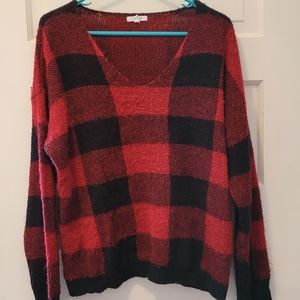 Buffalo check sweater